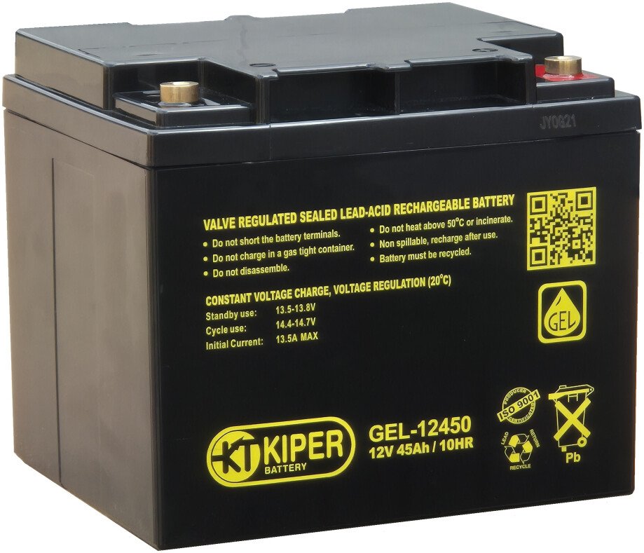 

Аккумулятор для ИБП Kiper GEL-12450 (12В/45 А·ч)