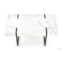 Журнальный столик Halmar Blanca 110x60x43 (белый мрамор/черный)