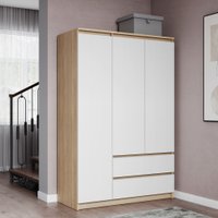 Шкаф распашной Soma ШК-3 (дуб сонома/белый)