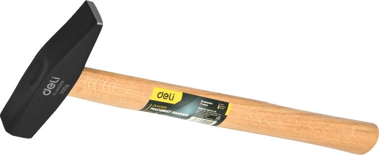 Молоток Deli YS EDL442300 (300г, деревянная рукоятка)