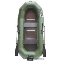 Моторно-гребная лодка Муссон H-270 С ТР (зеленый)