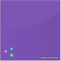 Магнитно-маркерная доска BRAUBERG стеклянная 45x45 см (фиолетовый)