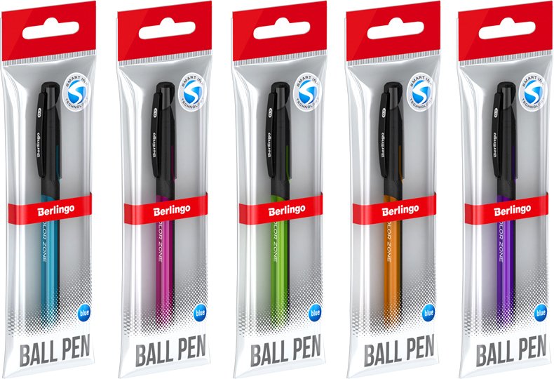 

Ручка шариковая Berlingo Color Zone Stick CBp_70950 (в ассортименте)