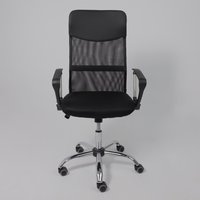 Офисное кресло AksHome Aria (ткань/сетка/экокожа, черный)