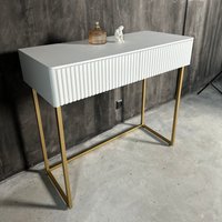 Консольный стол Shtabe Gross 6011 (RAL 9003/золото)