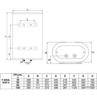 Накопительный электрический водонагреватель Timberk Brigantine T-WSS80-N30-V