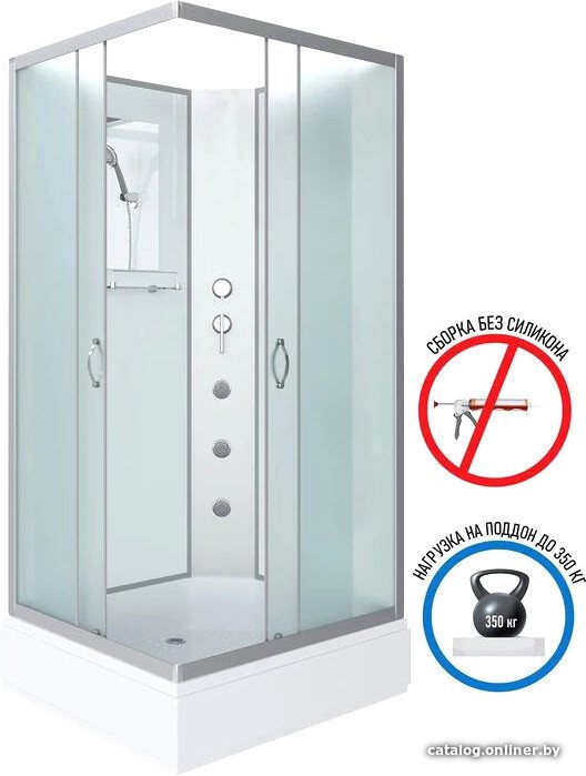 Душевая кабина Niagara NG-33084-14QBKG 100x80x200