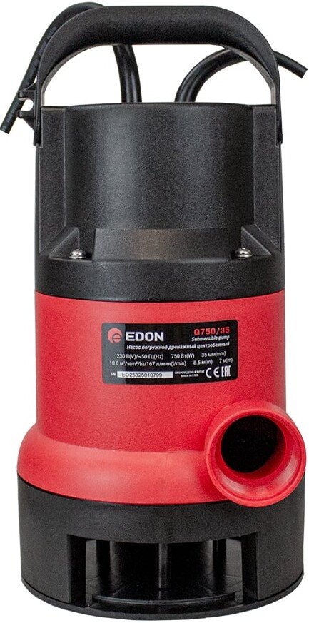 Дренажный насос Edon Q750/35