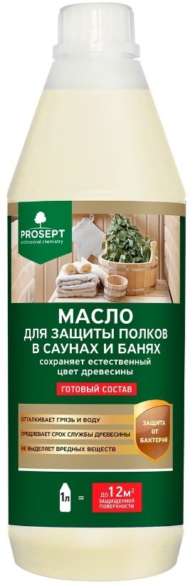 

Масло Prosept Sauna Oil готовый состав (1 л)