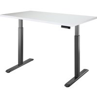 Стол для работы стоя ErgoSmart Electric Desk 1360x800x36 мм (альпийский белый/черный)
