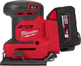Виброшлифмашина Milwaukee M18 BQSS-502B 4933479967 (с 2-мя АКБ, сумка)