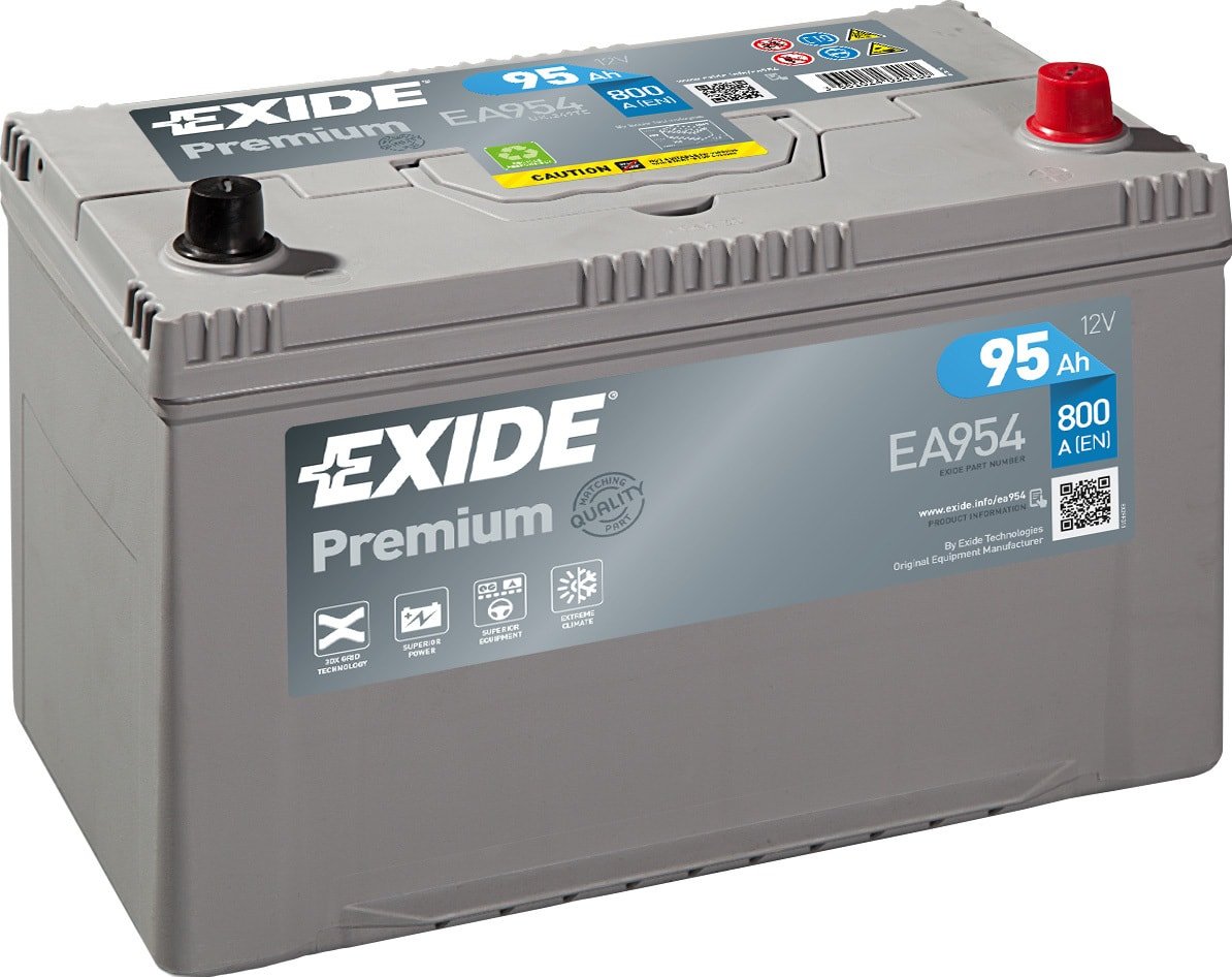 

Автомобильный аккумулятор Exide Premium EA954 (95 А·ч)