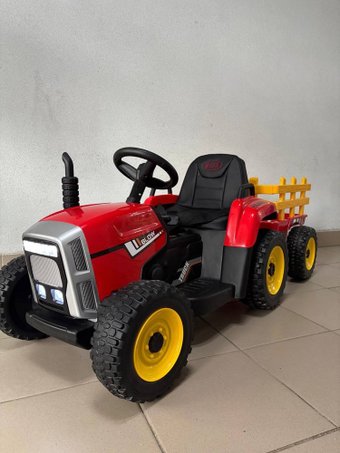 Электротрактор Baby Driver Трактор с прицепом R111 (красный)