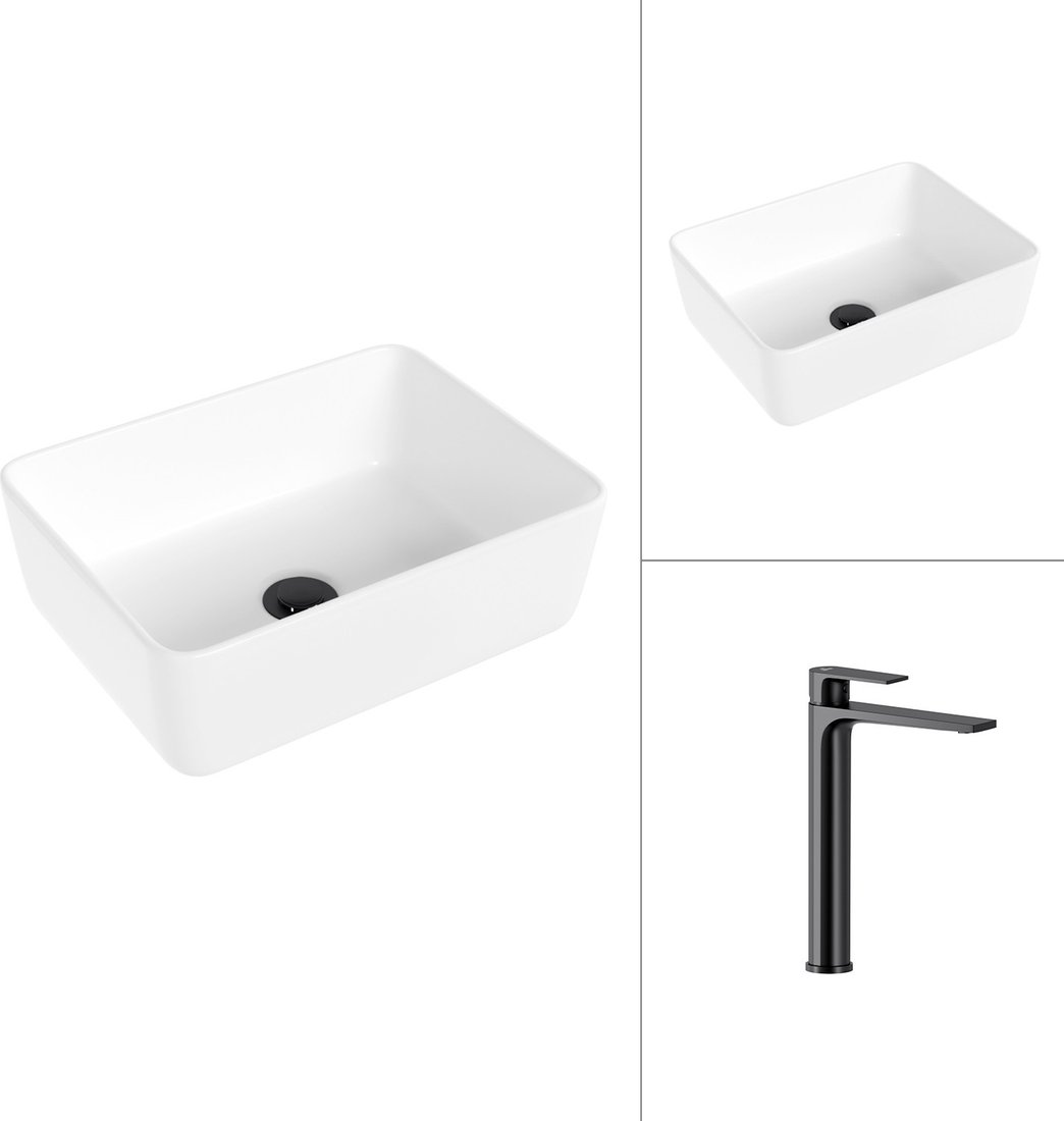 Умывальник Lauter 21674B + Reef 21CK8678BS