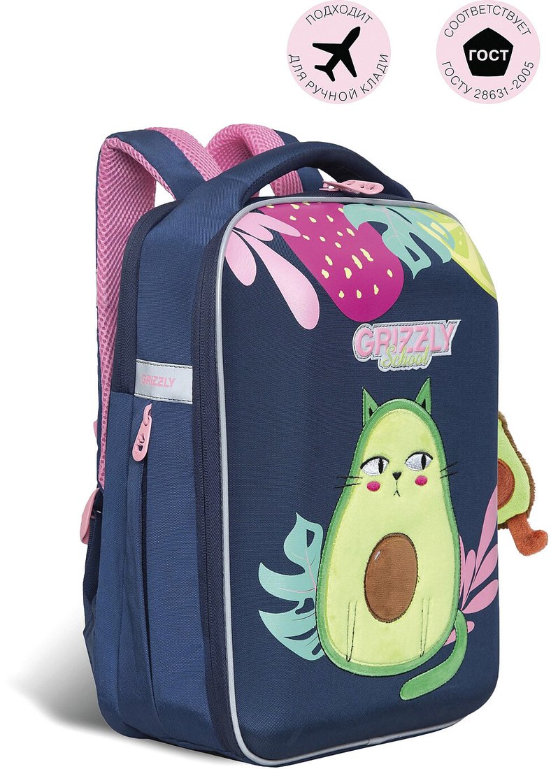 

Школьный рюкзак Grizzly Rap-290-5 (синий)