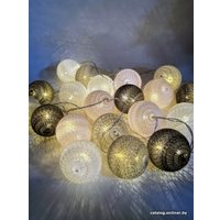 Новогодняя гирлянда ArtStyle Нитяные шарики CL-N226WW