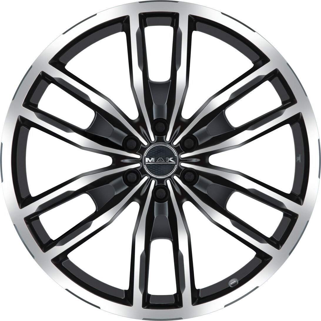 

Литые диски MAK Peak 20x9" 6x139.7мм DIA 67.1мм ET 38мм Black Mirror