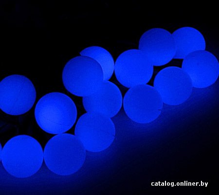 Светодиодная гирлянда Luazon Метраж Шарики Led-50 (6 м, синий) [538714]