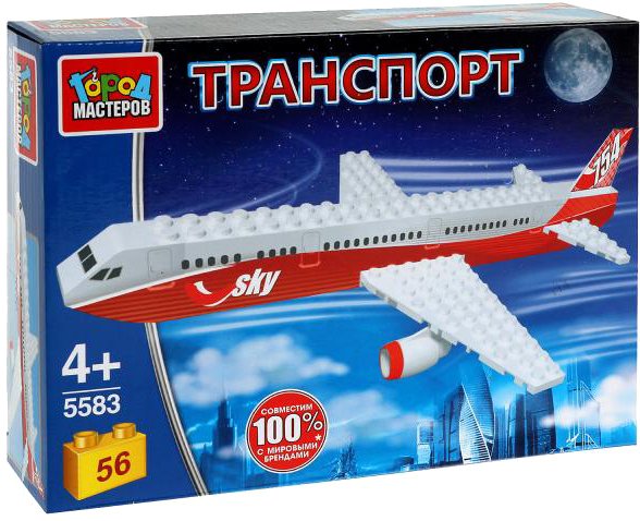 

Конструктор Город мастеров Транспорт 5583-BY Почтовый самолет