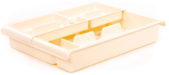 Лоток для столовых приборов Полесье №6 05141 (кремовый)