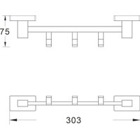 Планка с крючками Shevanik SG5631C