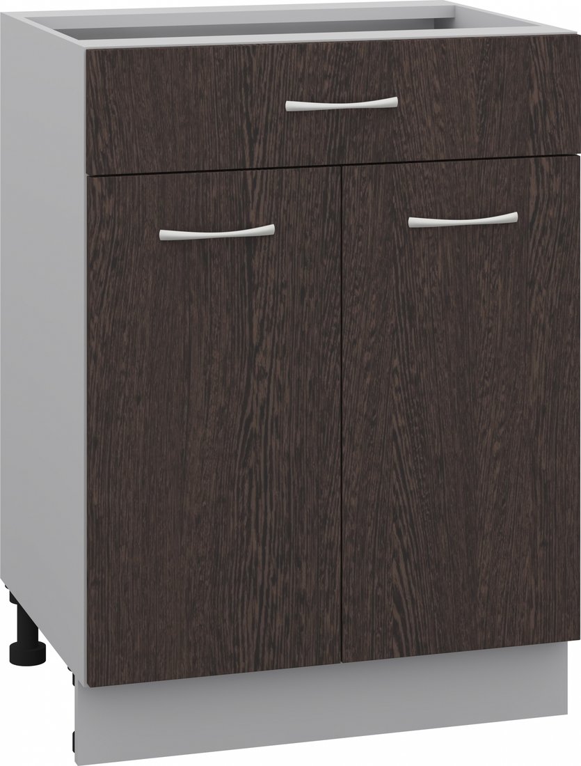 

Шкаф напольный Кортекс-мебель Корнелия Лира НШ60р1ш без столешницы (венге)