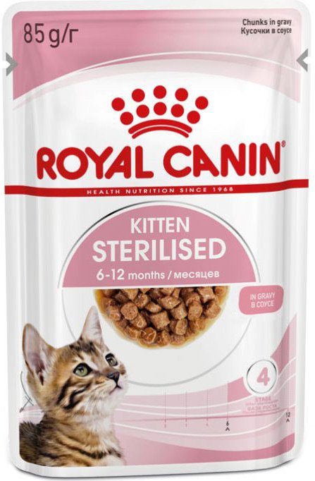

Пресервы Royal Canin Kitten Sterilised (в соусе) 0.085 кг