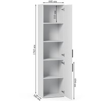 Шкаф-пенал Soma ШУ5.5 (белый)