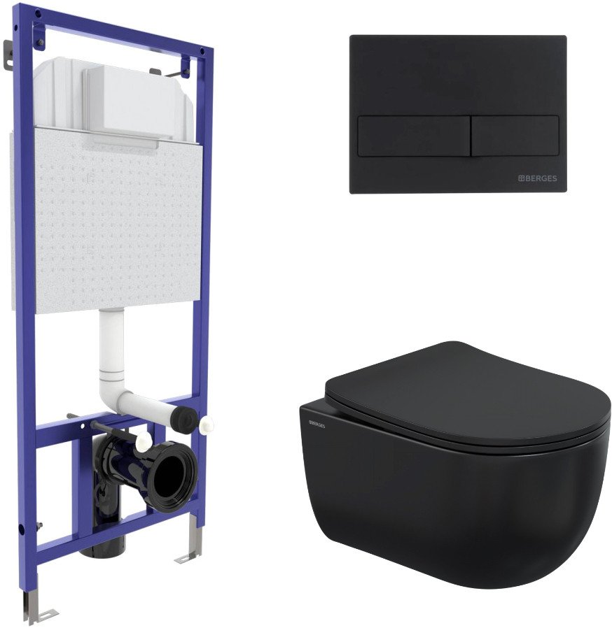 

Унитаз подвесной Berges Wasserhaus Ventas 043324