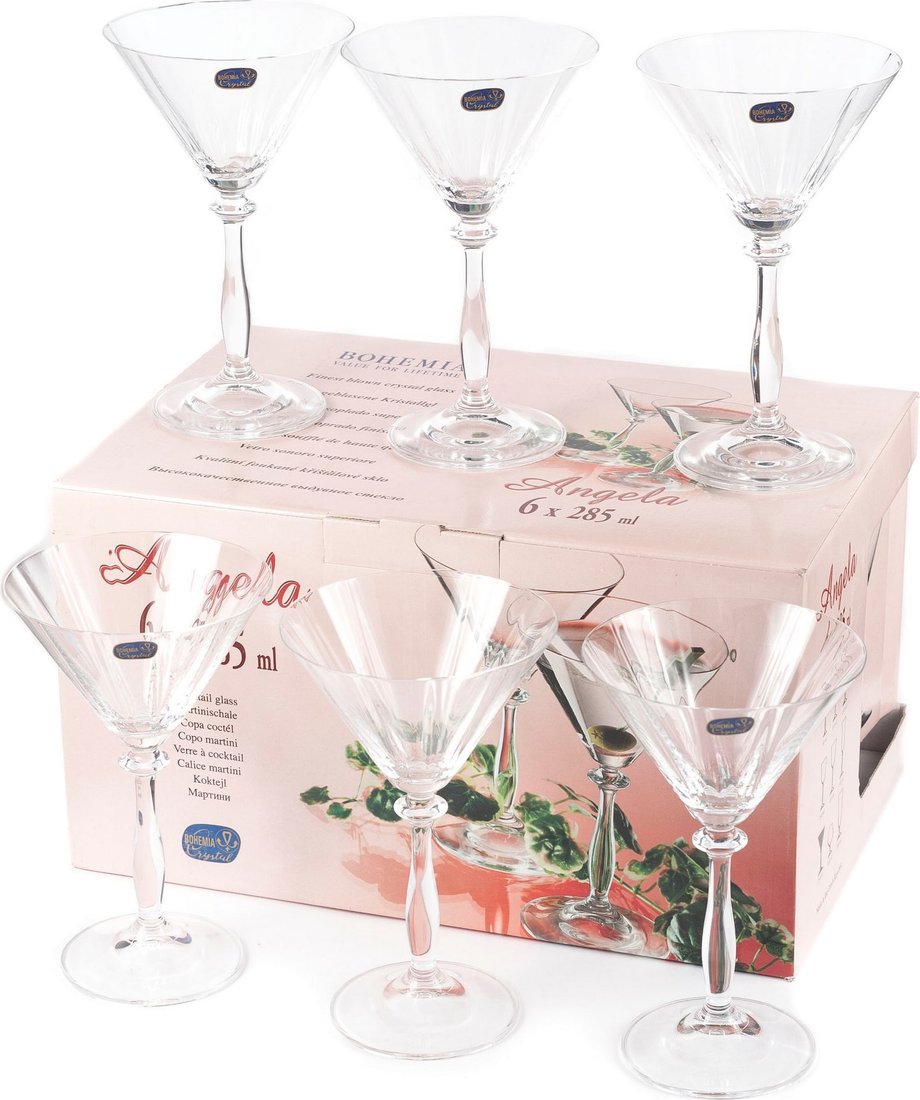 

Набор бокалов для мартини Bohemia Crystal Angela 40600/1/285