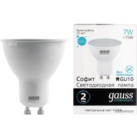 Светодиодная лампочка Gauss LED MR16 GU10 7 Вт 4100 К 13627