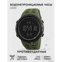 Наручные часы Skmei 1251 (черный/зеленый)