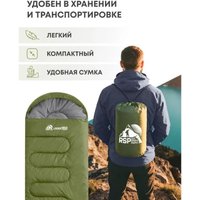 Спальный мешок RSP Outdoors Lager 350 L (оливково-зелёный, 220x75см, молния слева)