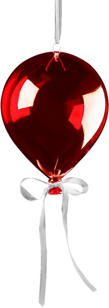 

Елочная игрушка Erich Krause Decor. Воздушный шар 46847 (красный)