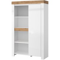 Шкаф распашной Anrex Taurus 1D4N (белый/дуб вотан)