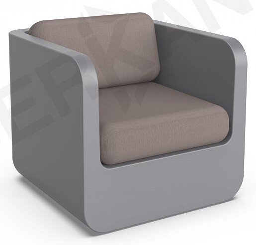 

Кресло Berkano Grace с подушками 230_028_14 (графитовый/кофейный)