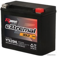 Мотоциклетный аккумулятор RDrive eXtremal Gold YTX20HL (18 А·ч)