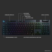 Клавиатура Logitech G915 Lightspeed GL Clicky 920-009111 (нет кириллицы)