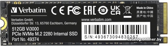 SSD Verbatim Vi3000 512GB 49374