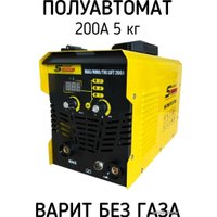 Сварочный инвертор Super Prowell MAG/MMA/TIG Lift 200А (5 кг, без газа, съемный рукав)