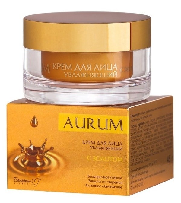 

Белита-М Крем для лица Aurum увлажняющий с золотом 45 г