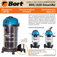 Пылесос Bort BSS-1630 SmartAir