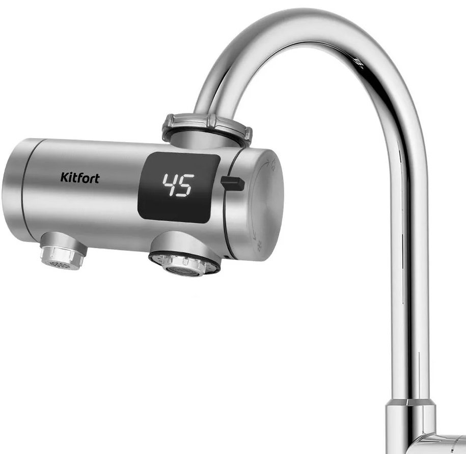

Проточный электрический водонагреватель на кран Kitfort KT-6522