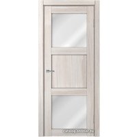 Межкомнатная дверь MDF-Techno Dominika 805 80x200 (лиственница белая, стекло лакобель белый)