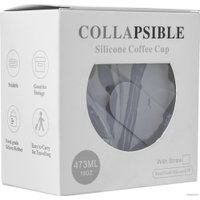 Многоразовый стакан Collapsible 473 мл (васильковый)