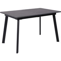 Кухонный стол Lepremo AV 1209/1 МДФ раздвижной 1200-1600x800 (мрамор Пьетра графитовый/черный)