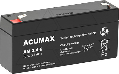 

Аккумулятор для ИБП Acumax AM3.4-6