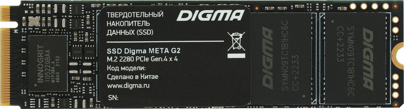 

SSD Digma Meta G2 512GB DGSM4512GG23T