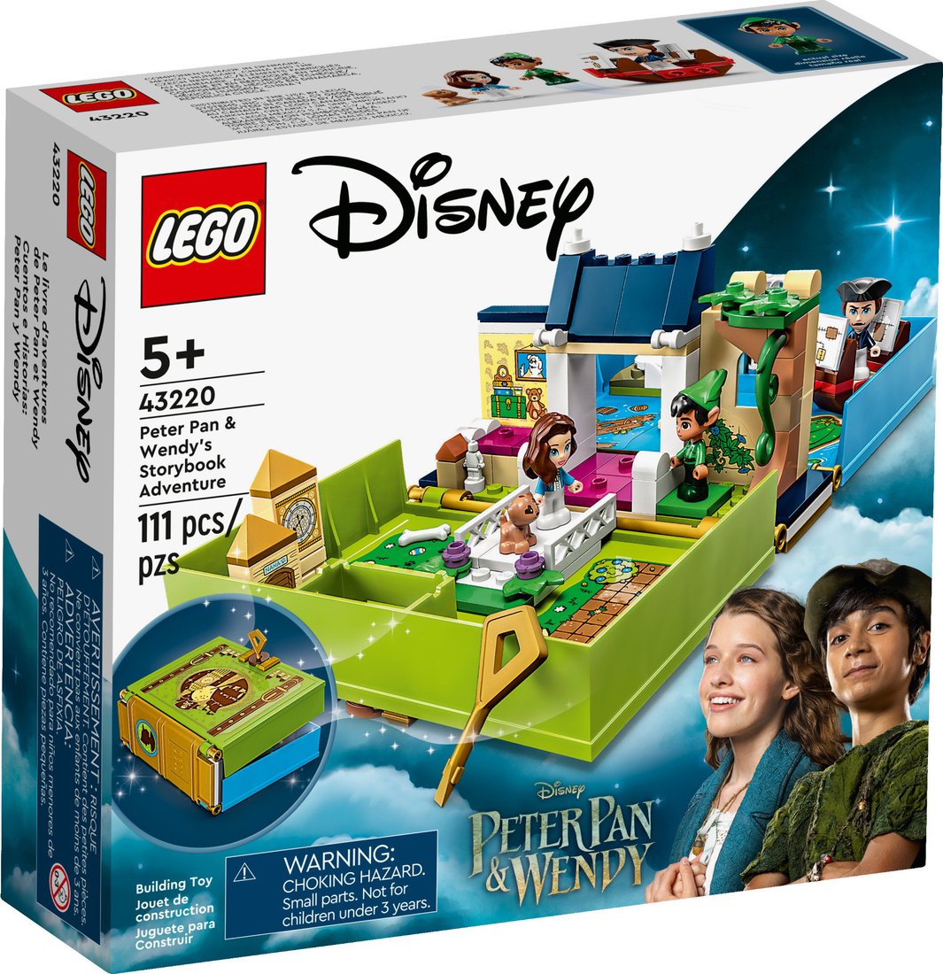 

Конструктор LEGO Disney 43220 Приключение Питера Пэна и Венди по сборнику рассказов