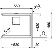 Кухонная мойка Franke Mythos KNG 110-52 125.0731.689 (темно-серый)